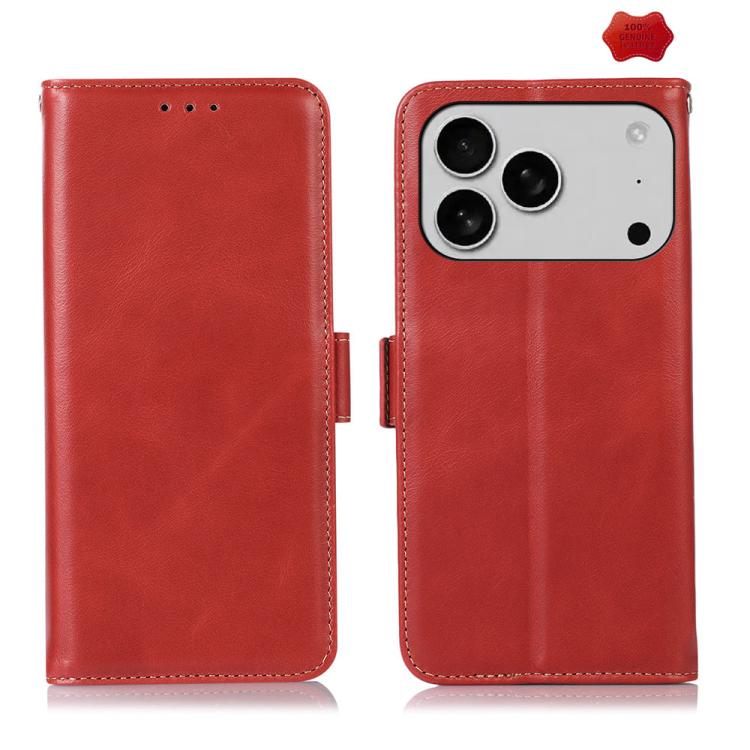 Crazy Horse Top Layer Cowhide Leather Phone Case, For iPhone 18 Pro / 17 Pro, For iPhone 18 Pro Max / 17 Pro Max, For iPhone 17, For iPhone 17 Air, For iPhone 16 Pro Max, For iPhone 16 Pro, For iPhone 16 Plus, For iPhone 16, For iPhone 15 Pro Max      ...