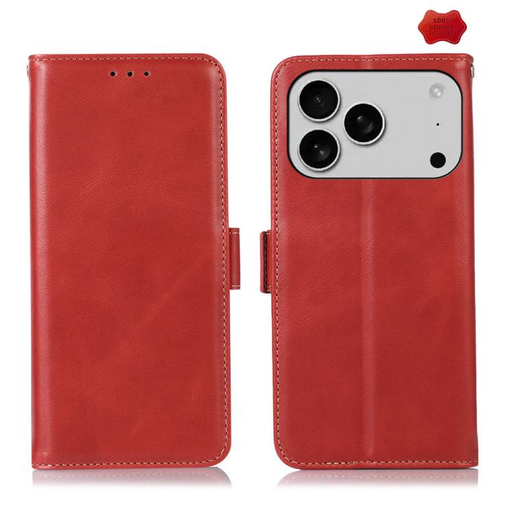Crazy Horse Top Layer Cowhide Leather Phone Case, For iPhone 18 Pro / 17 Pro, For iPhone 18 Pro Max / 17 Pro Max, For iPhone 17, For iPhone 17 Air, For iPhone 16 Pro Max, For iPhone 16 Pro, For iPhone 16 Plus, For iPhone 16, For iPhone 15 Pro Max      ...