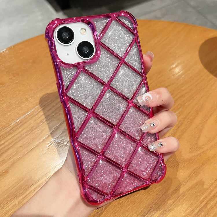 3D Diamond Lattice Laser Engraving Glitter Paper Phone Case, For iPhone 15 Pro Max, For iPhone 14 / 13, For iPhone 14 Pro, For iPhone 15 Pro, For iPhone 14 Pro Max, For iPhone 13 Pro Max, For iPhone 15, For iPhone 13 Pro