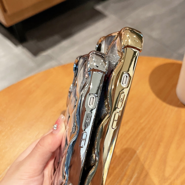 3D Diamond Lattice Laser Engraving Glitter Paper Phone Case