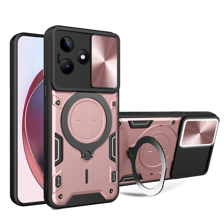 CD Texture Sliding Camshield Magnetic Holder Phone Case, For Realme GT 6T, For Realme 12 5G Global, For Realme 12 Pro / 12 Pro+ / 12+, For Realme 11 4G Global, For Realme 11 5G Global / 11x 5G, For Realme C53 4G / Narzo N53, For Realme C65 4G          ...