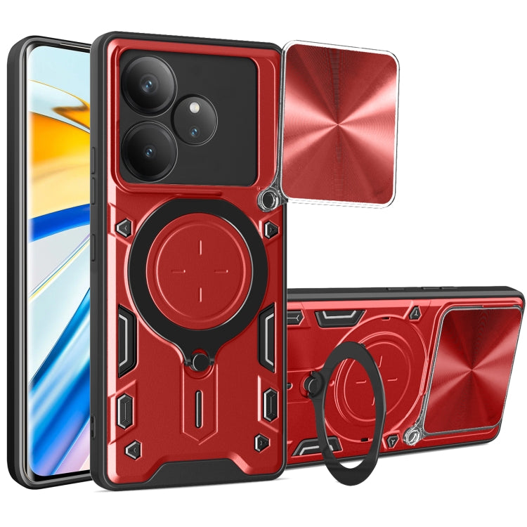CD Texture Sliding Camshield Magnetic Holder Phone Case, For Realme GT 6T, For Realme 12 5G Global, For Realme 12 Pro / 12 Pro+ / 12+, For Realme 11 4G Global, For Realme 11 5G Global / 11x 5G, For Realme C53 4G / Narzo N53, For Realme C65 4G          ...