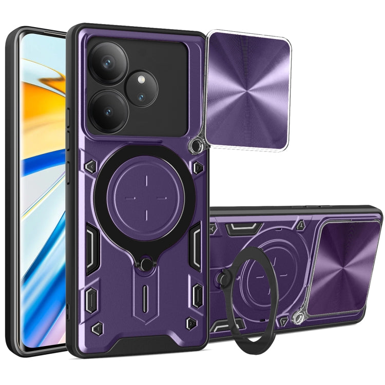 CD Texture Sliding Camshield Magnetic Holder Phone Case, For Realme C61 / C63, For Realme GT 6T, For Realme 12 5G Global, For Realme 12 Pro / 12 Pro+ / 12+, For Realme 11 4G Global, For Realme 11 5G Global / 11x 5G, For Realme C53 4G / Narzo N53       ...