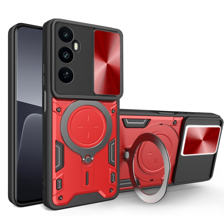 CD Texture Sliding Camshield Magnetic Holder Phone Case, For Realme GT 6T, For Realme 12 5G Global, For Realme 12 Pro / 12 Pro+ / 12+, For Realme 11 4G Global, For Realme 11 5G Global / 11x 5G, For Realme C53 4G / Narzo N53, For Realme C65 4G          ...