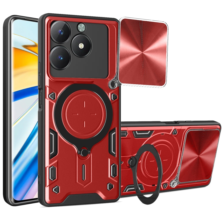 CD Texture Sliding Camshield Magnetic Holder Phone Case, For Realme P4 Power 5G, For Realme 16 Pro / 16 Pro+ 5G, For Realme P3 5G / 14 5G Global, For Realme P3 Ultra 5G India, For Realme 14 Pro+ 5G, For Realme C75 4G / 14x 5G Global                    ...
