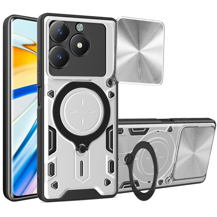 CD Texture Sliding Camshield Magnetic Holder Phone Case, For Realme P4 Power 5G, For Realme 16 Pro / 16 Pro+ 5G, For Realme P3 5G / 14 5G Global, For Realme P3 Ultra 5G India, For Realme 14 Pro+ 5G, For Realme C75 4G / 14x 5G Global                    ...
