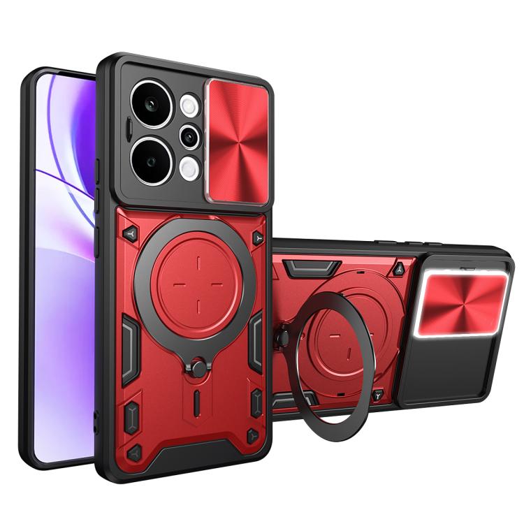 CD Texture Sliding Camshield Magnetic Holder Phone Case, For Realme P4 Power 5G, For Realme 16 Pro / 16 Pro+ 5G, For Realme P3 5G / 14 5G Global, For Realme P3 Ultra 5G India, For Realme 14 Pro+ 5G, For Realme C75 4G / 14x 5G Global                    ...