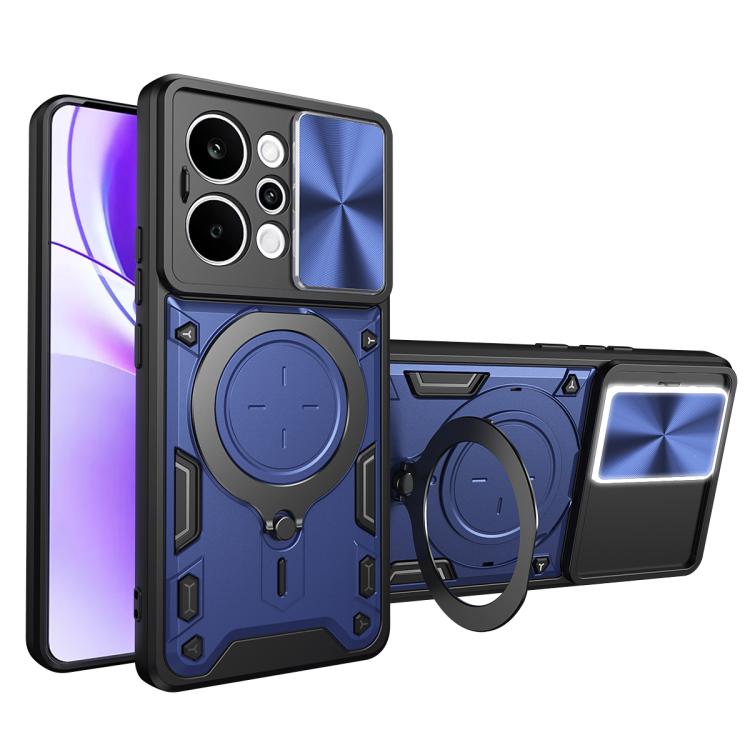 CD Texture Sliding Camshield Magnetic Holder Phone Case, For Realme P4 Power 5G, For Realme 16 Pro / 16 Pro+ 5G, For Realme 15x 5G, For Realme P3 5G / 14 5G Global, For Realme P3 Ultra 5G India, For Realme 14 Pro+ 5G, For Realme C75 4G / 14x 5G Global ...