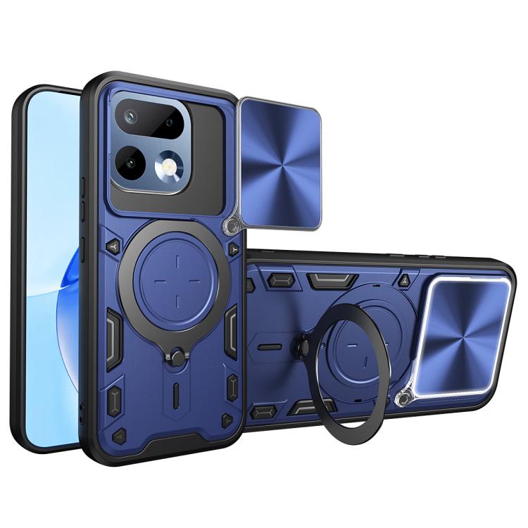 CD Texture Sliding Camshield Magnetic Holder Phone Case, For Realme P4 Power 5G, For Realme 16 Pro / 16 Pro+ 5G, For Realme 15x 5G, For Realme P3 5G / 14 5G Global, For Realme P3 Ultra 5G India, For Realme 14 Pro+ 5G, For Realme C75 4G / 14x 5G Global ...