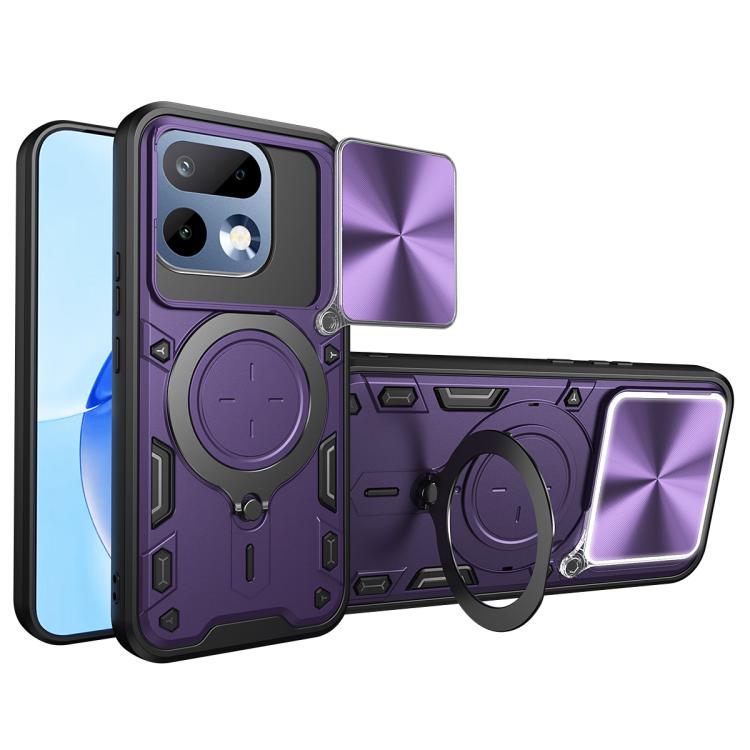 CD Texture Sliding Camshield Magnetic Holder Phone Case, For Realme P4 Power 5G, For Realme 16 Pro / 16 Pro+ 5G, For Realme P3 5G / 14 5G Global, For Realme P3 Ultra 5G India, For Realme 14 Pro+ 5G, For Realme C75 4G / 14x 5G Global                    ...