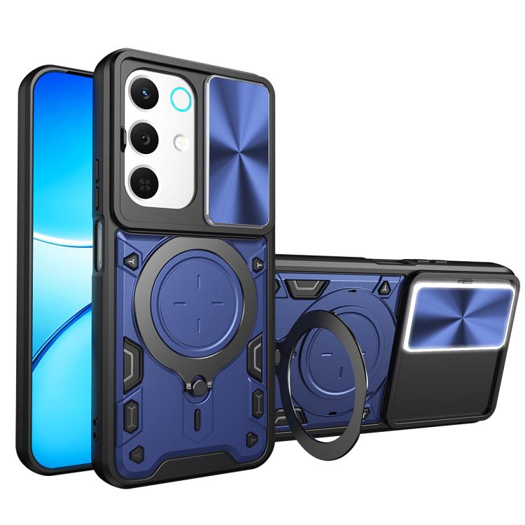 CD Texture Sliding Camshield Magnetic Holder Phone Case, For Realme P4 Power 5G, For Realme 16 Pro / 16 Pro+ 5G, For Realme 15x 5G, For Realme P3 5G / 14 5G Global, For Realme P3 Ultra 5G India, For Realme 14 Pro+ 5G, For Realme C75 4G / 14x 5G Global ...