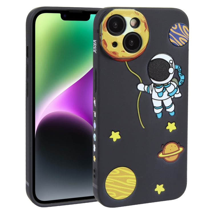 Hug Moon Astronaut Pattern TPU Phone Case