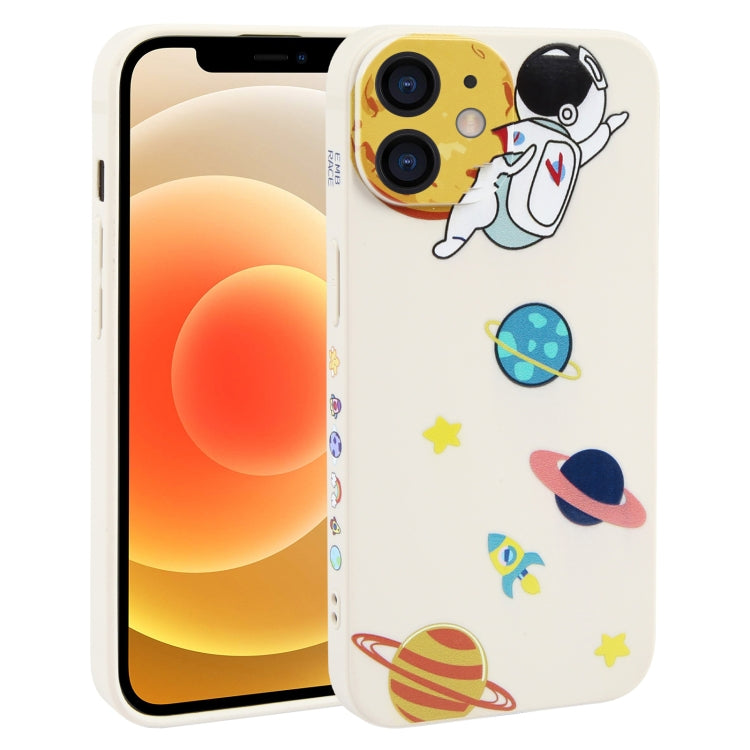 Hug Moon Astronaut Pattern TPU Phone Case