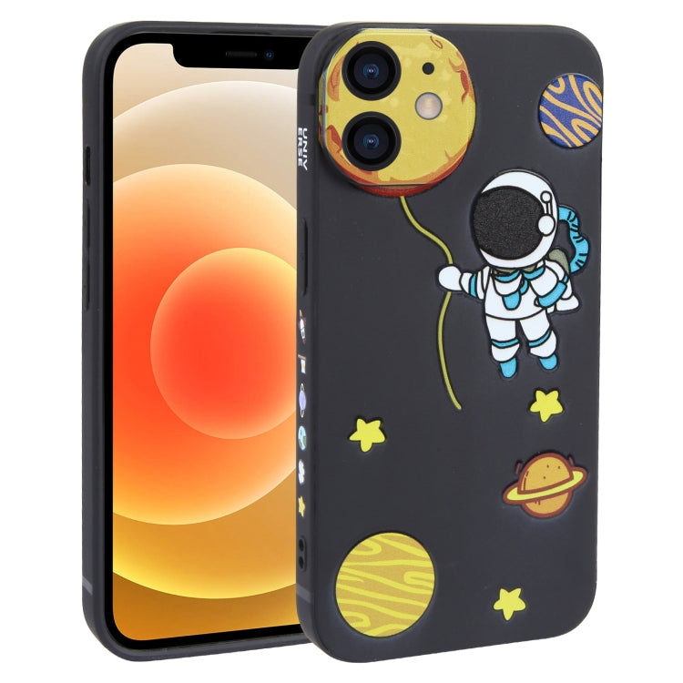 Hug Moon Astronaut Pattern TPU Phone Case