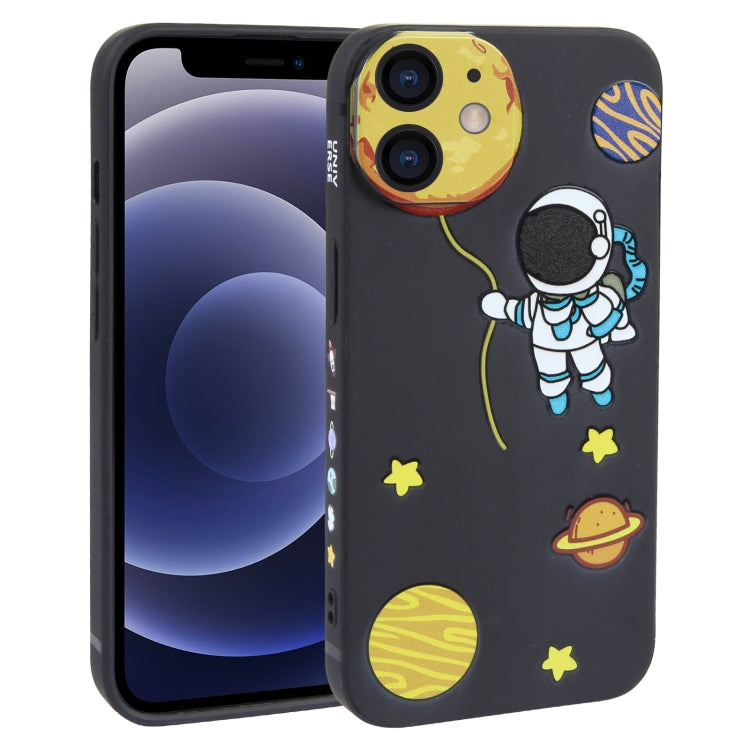 Hug Moon Astronaut Pattern TPU Phone Case