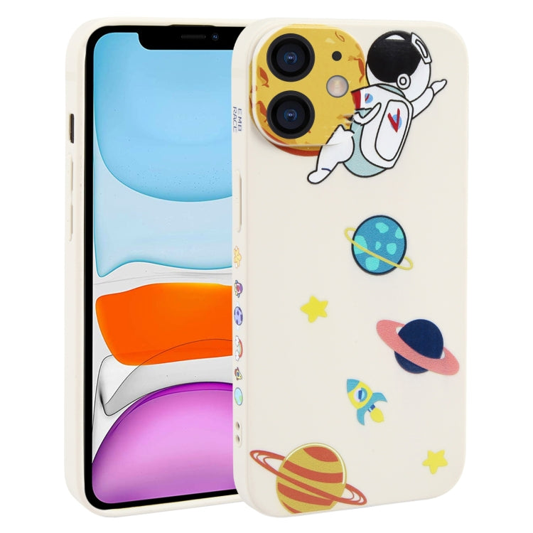 Hug Moon Astronaut Pattern TPU Phone Case