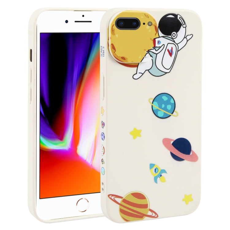 Hug Moon Astronaut Pattern TPU Phone Case