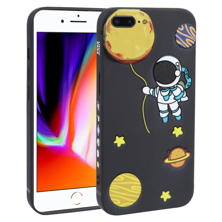Hug Moon Astronaut Pattern TPU Phone Case