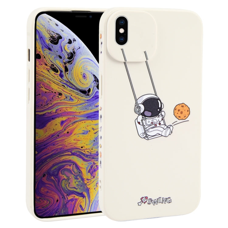 Astronaut Swinging Pattern TPU Phone Case