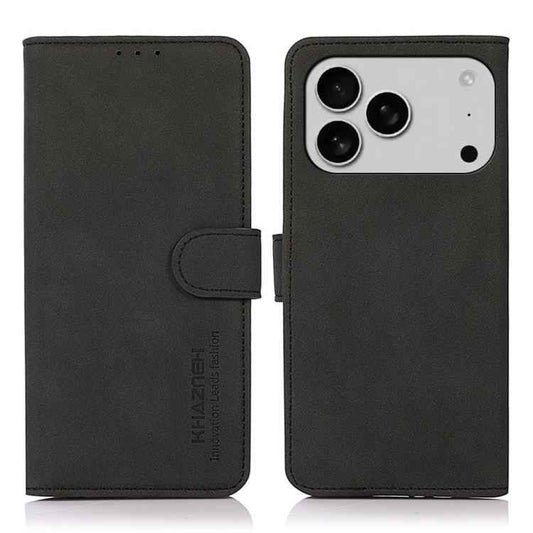 KHAZNEH Matte Texture Leather Phone Case, For iPhone 17 Pro Max, For iPhone 17 Pro, For iPhone 17, For iPhone Air, For iPhone 16e, For iPhone 16 Pro Max, For iPhone 16 Pro, For iPhone 16 Plus, For iPhone 16, For iPhone 15 Pro Max, For iPhone 15 Pro    ...