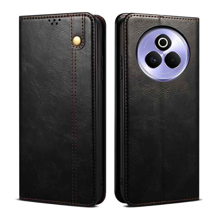 Oil Wax Crazy Horse Texture Leather Phone Case, For Realme 14 5G Global, For Realme P3 Pro, For Realme 14 Pro+ Global, For Realme 14 Pro Global, For Realme Note 60 4G / C61 4G, For Realme 13 Pro 5G Global, For Realme GT 6T 5G Global                    ...