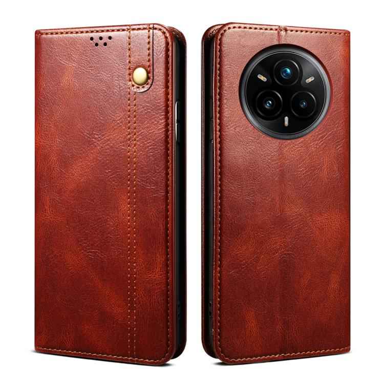 Oil Wax Crazy Horse Texture Leather Phone Case, For Realme 14 5G Global, For Realme P3 Pro, For Realme 14 Pro+ Global, For Realme 14 Pro Global, For Realme Note 60 4G / C61 4G, For Realme 13 Pro 5G Global, For Realme GT 6T 5G Global                    ...