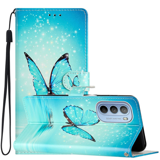 Colored Drawing Leather Phone Case, For Motorola Moto G62, For Motorola Moto E32, For Motorola Moto G52, For Motorola Moto G22