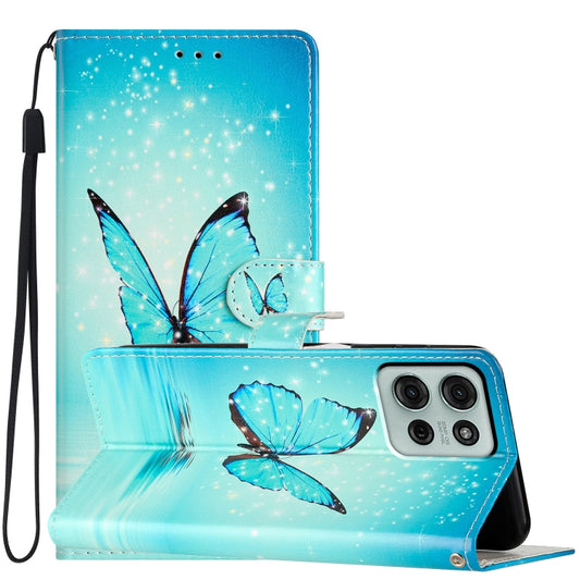 Colored Drawing Leather Phone Case, For Motorola Moto G75 5G, For Motorola Moto G35, For Motorola Moto G55, For Motorola Moto G84 5G