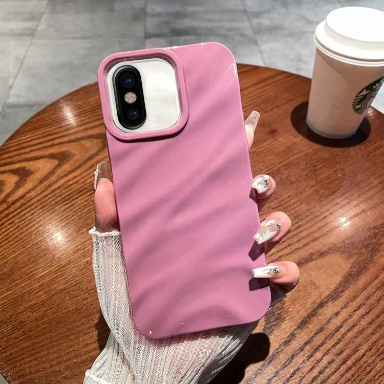 Solid Color Wave Texture TPU Phone Case, For iPhone X / XS, For iPhone XR, For iPhone XS Max