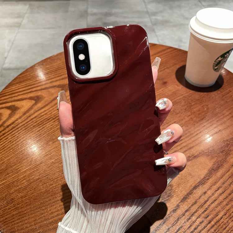 Solid Color Wave Texture TPU Phone Case, For iPhone X / XS, For iPhone XR, For iPhone XS Max