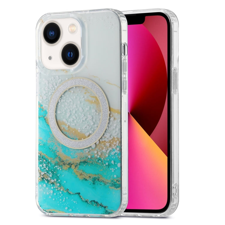 Dual-side IMD Marble Magsafe Phone Case, For iPhone 13 Pro Max, For iPhone 15, For iPhone 13 Pro, For iPhone 13, For iPhone 12, For iPhone 12 Pro Max
