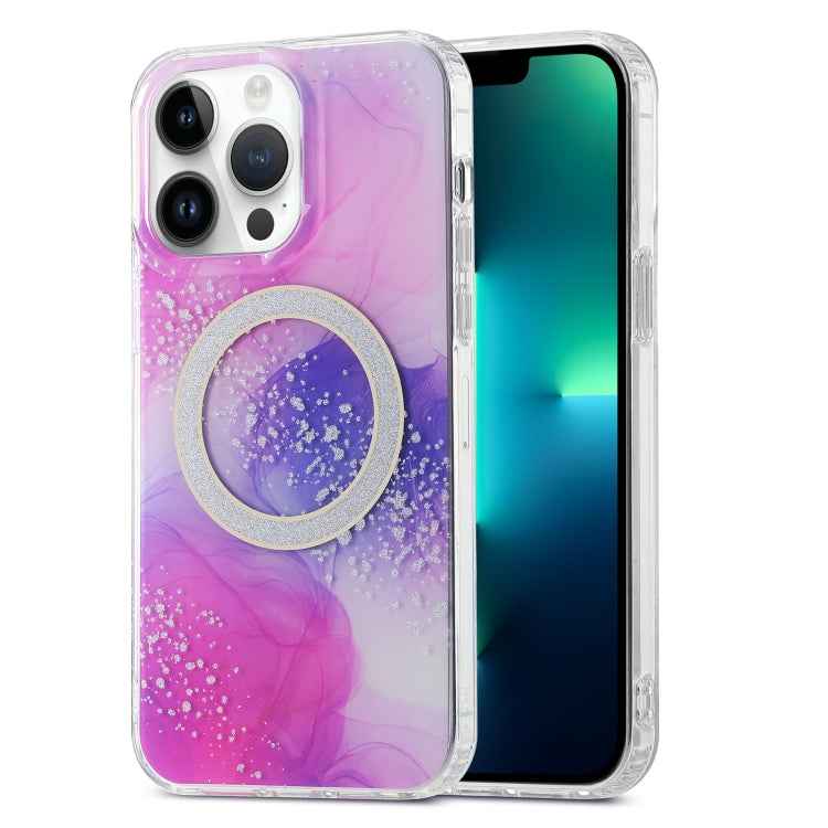 Dual-side IMD Marble Magsafe Phone Case, For iPhone 13 Pro Max, For iPhone 15, For iPhone 13 Pro, For iPhone 13, For iPhone 12, For iPhone 12 Pro Max