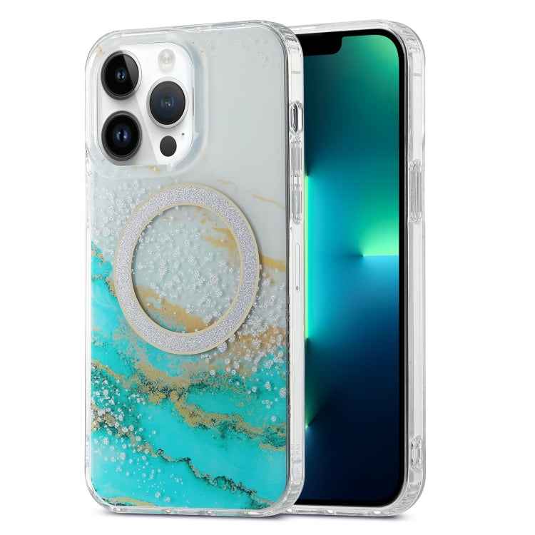 Dual-side IMD Marble Magsafe Phone Case, For iPhone 13 Pro Max, For iPhone 15, For iPhone 13 Pro, For iPhone 13, For iPhone 12, For iPhone 12 Pro Max