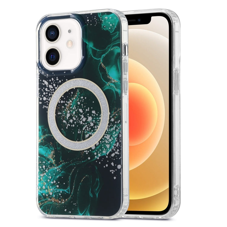 Dual-side IMD Marble Magsafe Phone Case, For iPhone 13 Pro Max, For iPhone 15, For iPhone 13 Pro, For iPhone 13, For iPhone 12, For iPhone 12 Pro Max
