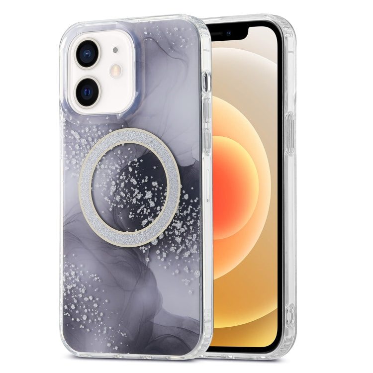 Dual-side IMD Marble Magsafe Phone Case, For iPhone 13 Pro Max, For iPhone 15, For iPhone 13 Pro, For iPhone 13, For iPhone 12, For iPhone 12 Pro Max