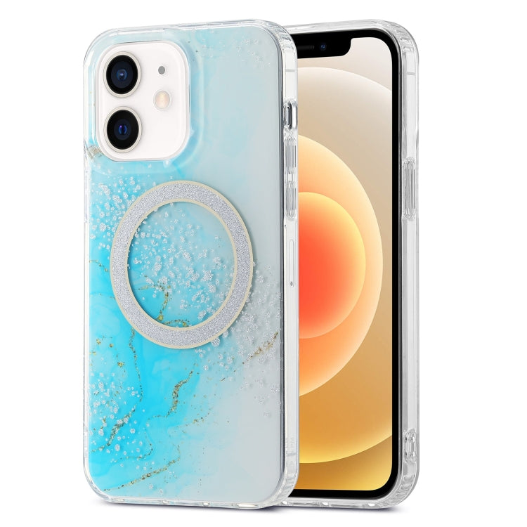 Dual-side IMD Marble Magsafe Phone Case, For iPhone 13 Pro Max, For iPhone 15, For iPhone 13 Pro, For iPhone 13, For iPhone 12, For iPhone 12 Pro Max