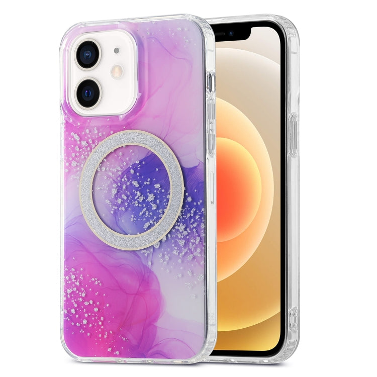 Dual-side IMD Marble Magsafe Phone Case, For iPhone 13 Pro Max, For iPhone 15, For iPhone 13 Pro, For iPhone 13, For iPhone 12, For iPhone 12 Pro Max