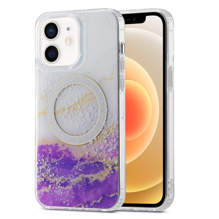 Dual-side IMD Marble Magsafe Phone Case, For iPhone 13 Pro Max, For iPhone 15, For iPhone 13 Pro, For iPhone 13, For iPhone 12, For iPhone 12 Pro Max