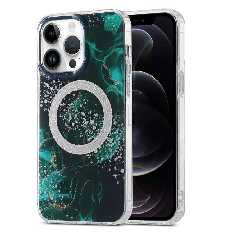 Dual-side IMD Marble Magsafe Phone Case