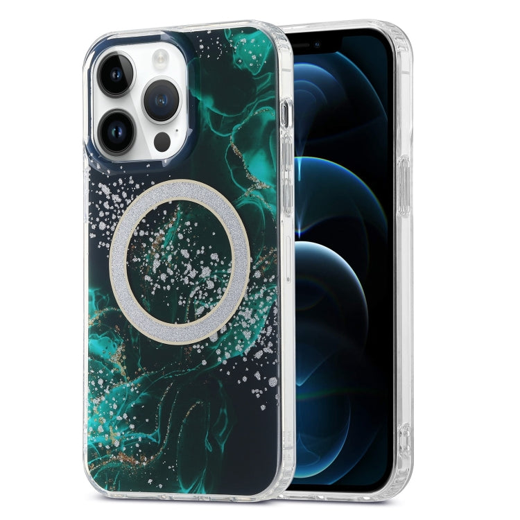 Dual-side IMD Marble Magsafe Phone Case, For iPhone 13 Pro Max, For iPhone 15, For iPhone 13 Pro, For iPhone 13, For iPhone 12, For iPhone 12 Pro Max