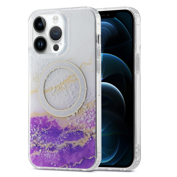 Dual-side IMD Marble Magsafe Phone Case, For iPhone 13 Pro Max, For iPhone 15, For iPhone 13 Pro, For iPhone 13, For iPhone 12, For iPhone 12 Pro Max