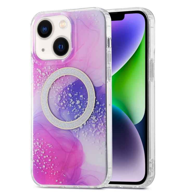 Dual-side IMD Marble Magsafe Phone Case, For iPhone 13 Pro Max, For iPhone 15, For iPhone 13 Pro, For iPhone 13, For iPhone 12, For iPhone 12 Pro Max