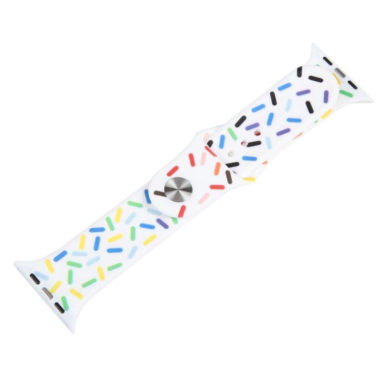 Rainbow Raindrops Silicone Watch Band