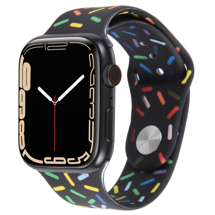 Rainbow Raindrops Silicone Watch Band