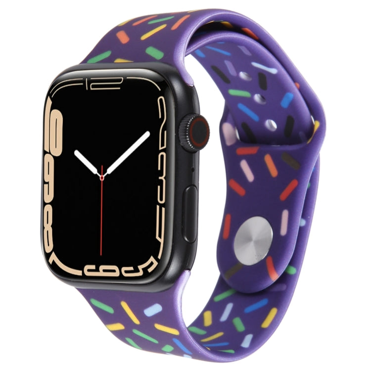 Rainbow Raindrops Silicone Watch Band