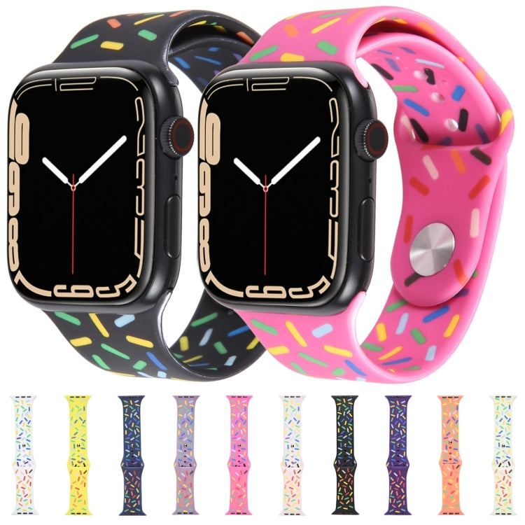 Rainbow Raindrops Silicone Watch Band