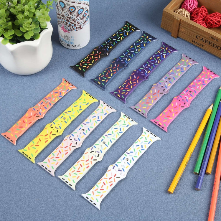 Rainbow Raindrops Silicone Watch Band