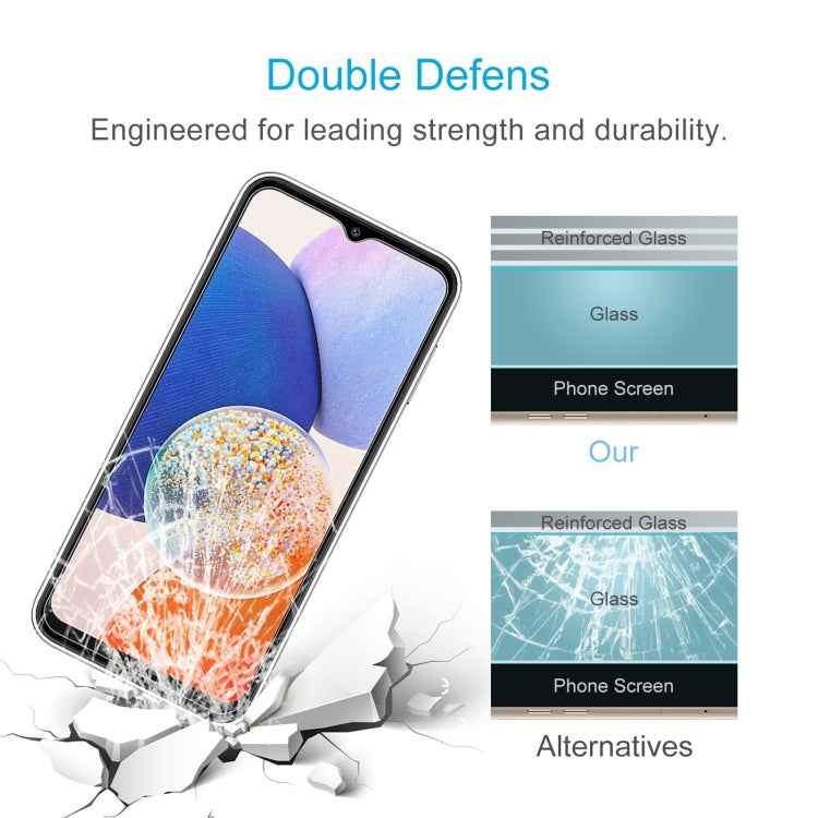0.26mm 9H 2.5D High Aluminum Tempered Glass Film, For Samsung Galaxy A14 5G / 4G / M14, For Samsung Galaxy A13 4G / A13 / A23 5G, For Samsung Galaxy A34 5G, For Samsung Galaxy A54 5G, For Samsung Galaxy A33 5G, For Samsung Galaxy A52s 5G / A23s        ...