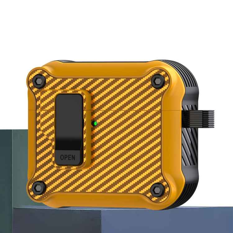 Carbon Fiber Magnetic Automatic Switch Earphone Protective Case