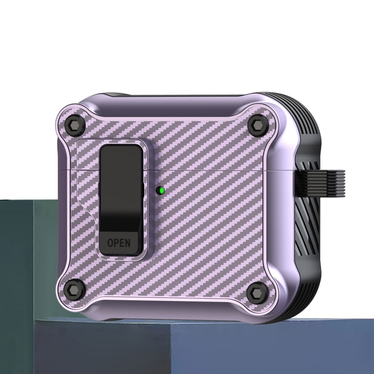 Carbon Fiber Magnetic Automatic Switch Earphone Protective Case